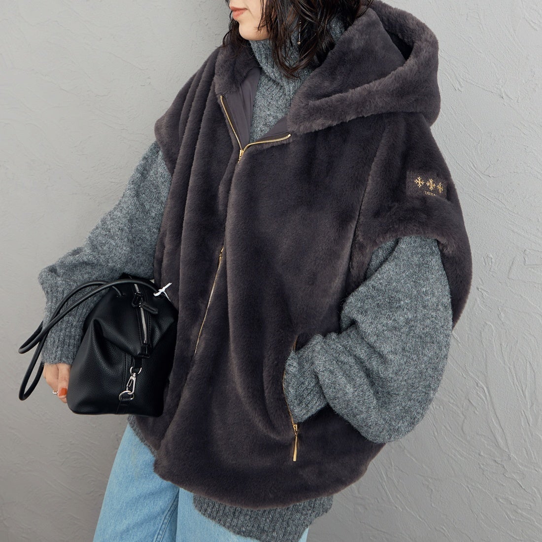 C.GRAY&&モデル身長：160cm 着用サイズ：2&&