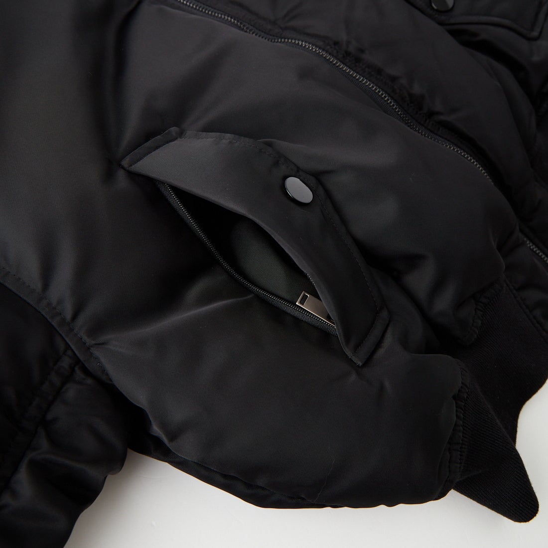 BLOSSOM [ブロッサム] CHAO ボンバーショートダウンジャケット [BL-PD-26FW-03] BLACK