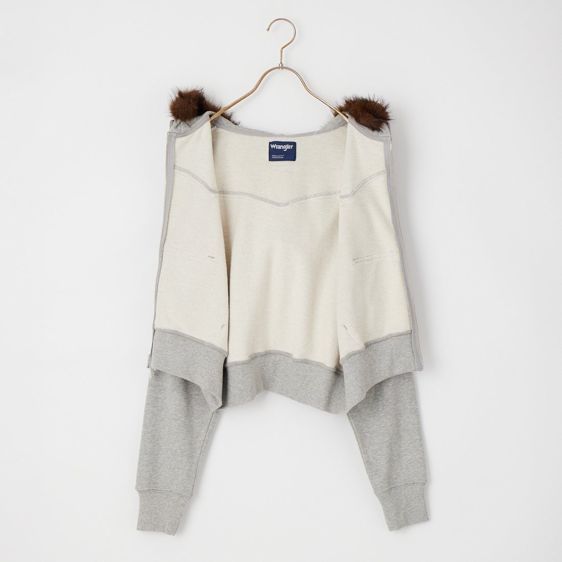Wrangler [ラングラー] ファーフーディー [WT6025] 02 GREY