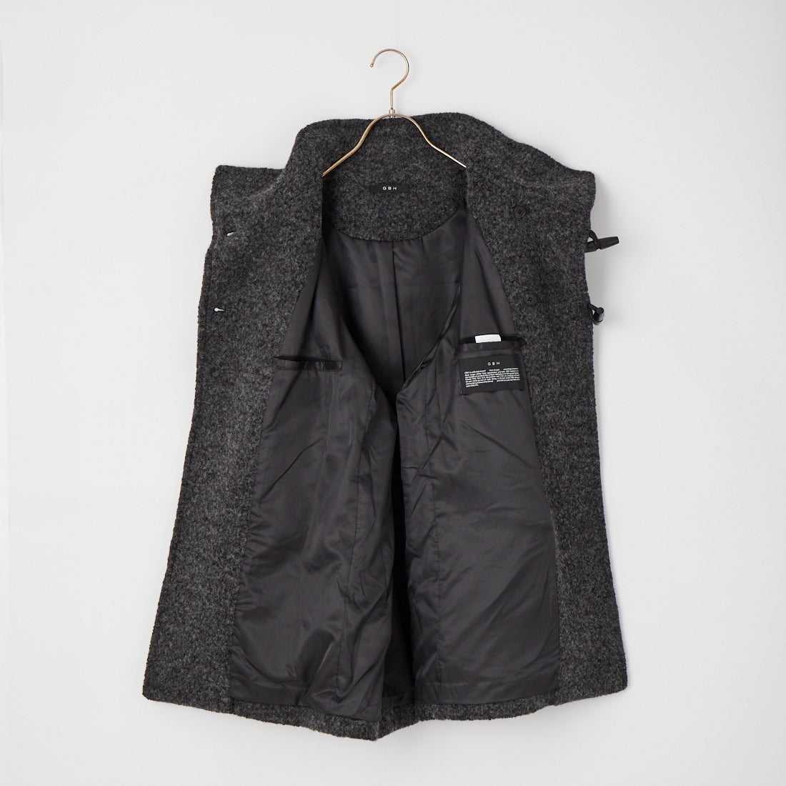GBH [ジービーエイチ] ハイネック トグルコート [APC7CT090DGFF] DARK GREY