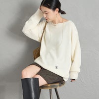 OFF WHITE&&モデル身長：150cm 着用サイズ：F&&