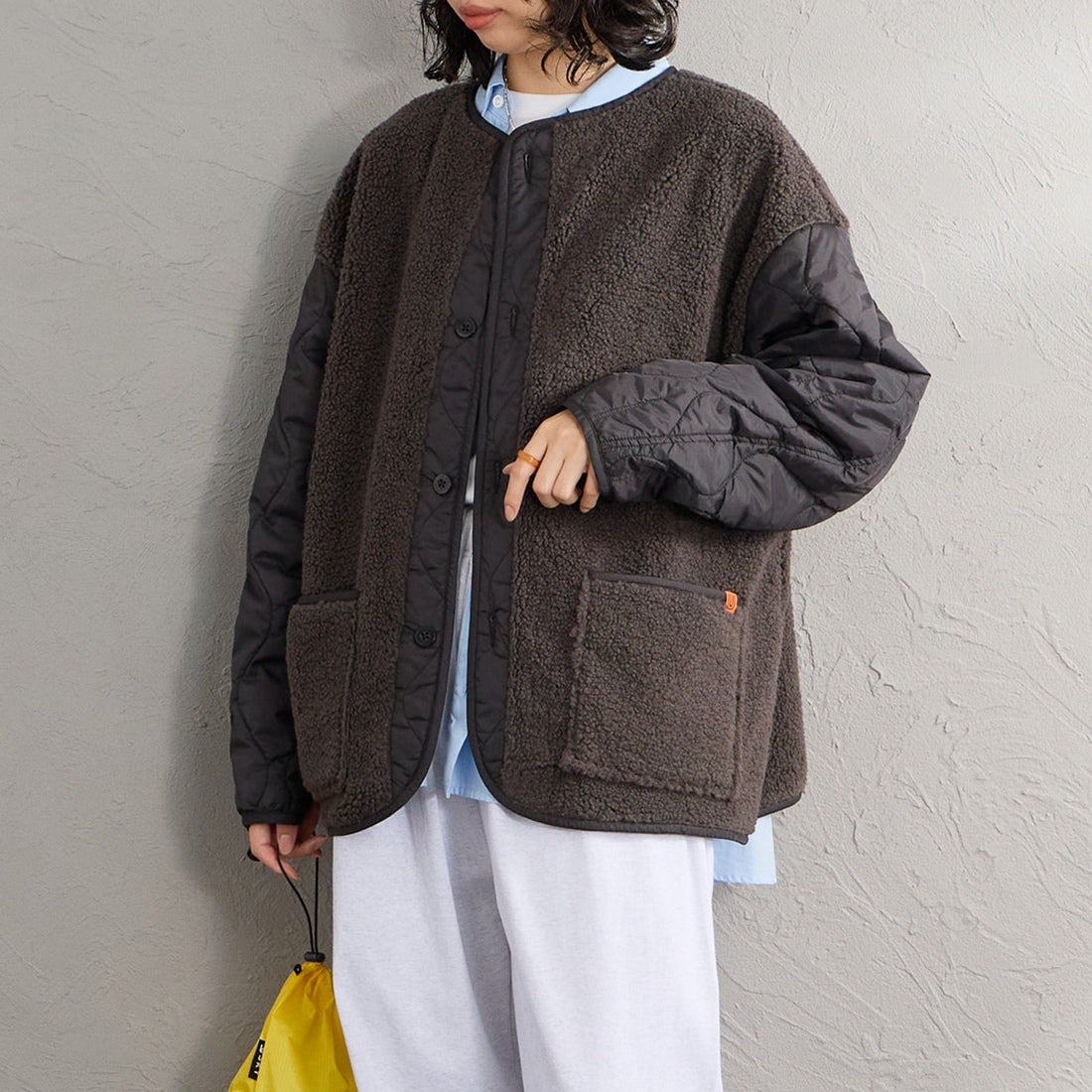 BLACK&&モデル身長：162cm 着用サイズ：F&&