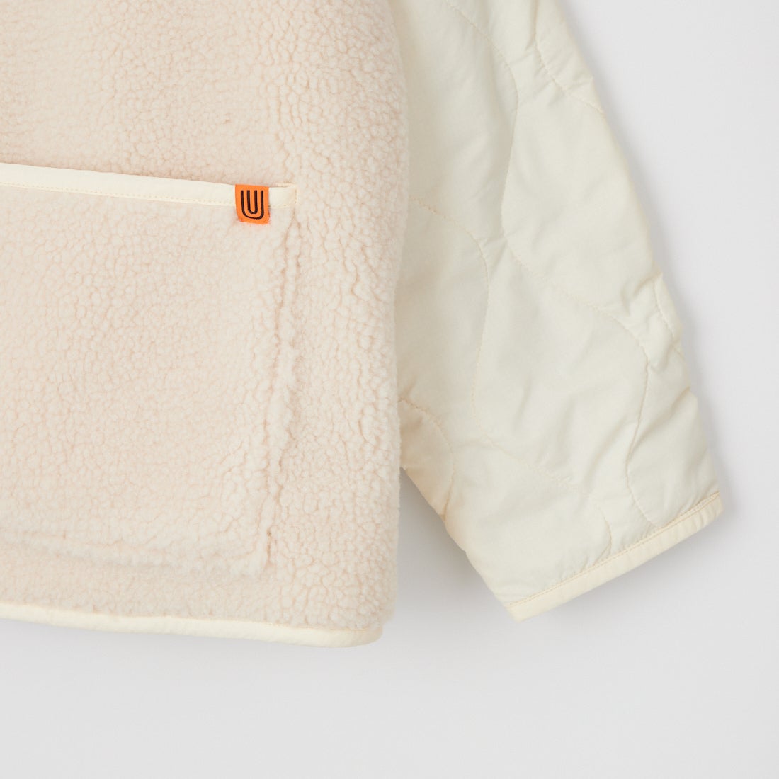 UNIVERSAL OVERALL [ユニバーサルオーバーオール] 別注 ボア切替 キルティングジャケット [U2632451IN-JF] IVORY