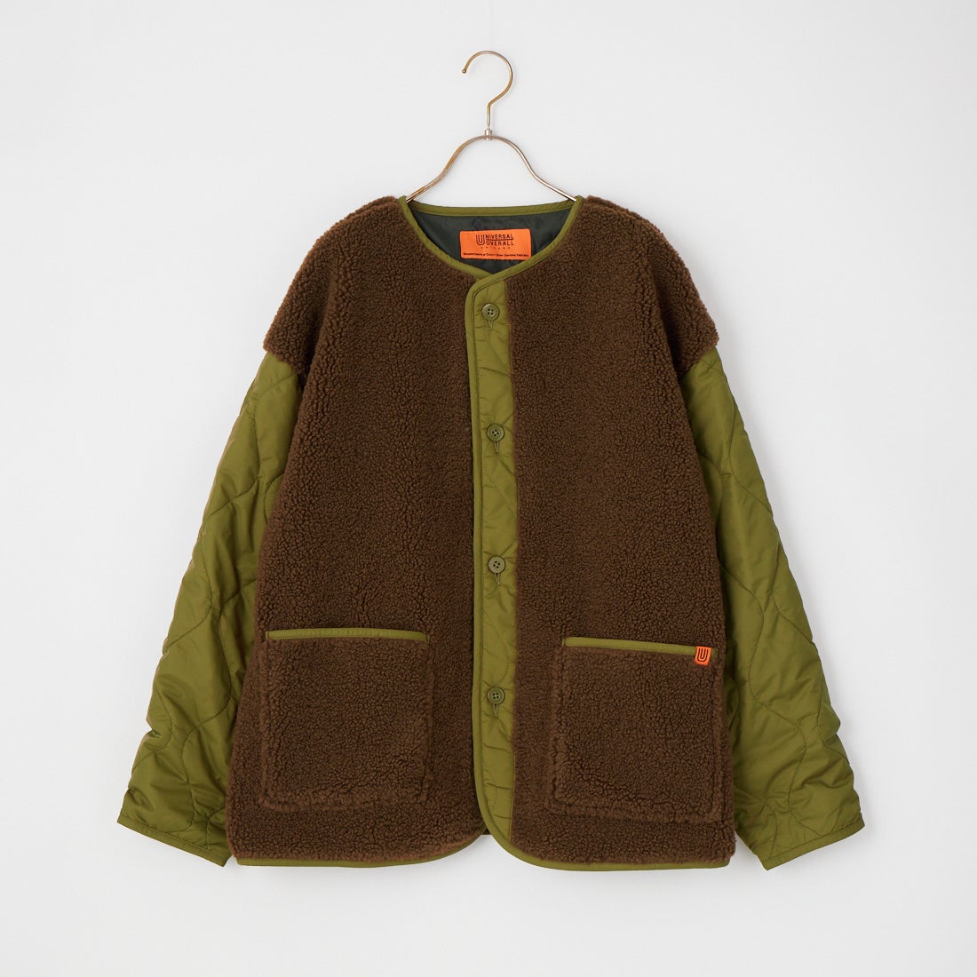 UNIVERSAL OVERALL [ユニバーサルオーバーオール] 別注 ボア切替 キルティングジャケット [U2632451IN-JF] KHAKI