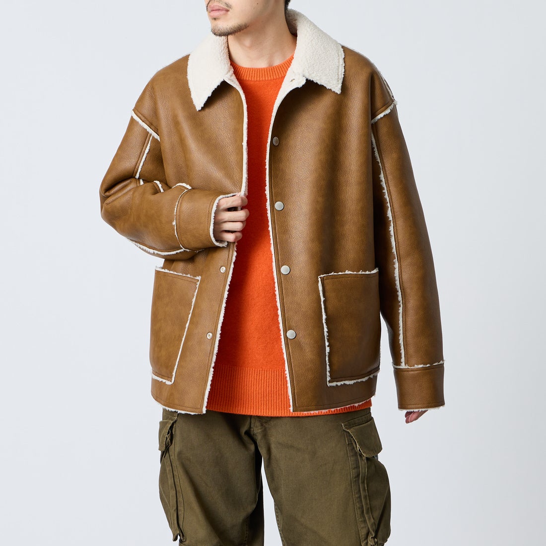 CAMEL&&モデル身長：168cm 着用サイズ：L&&