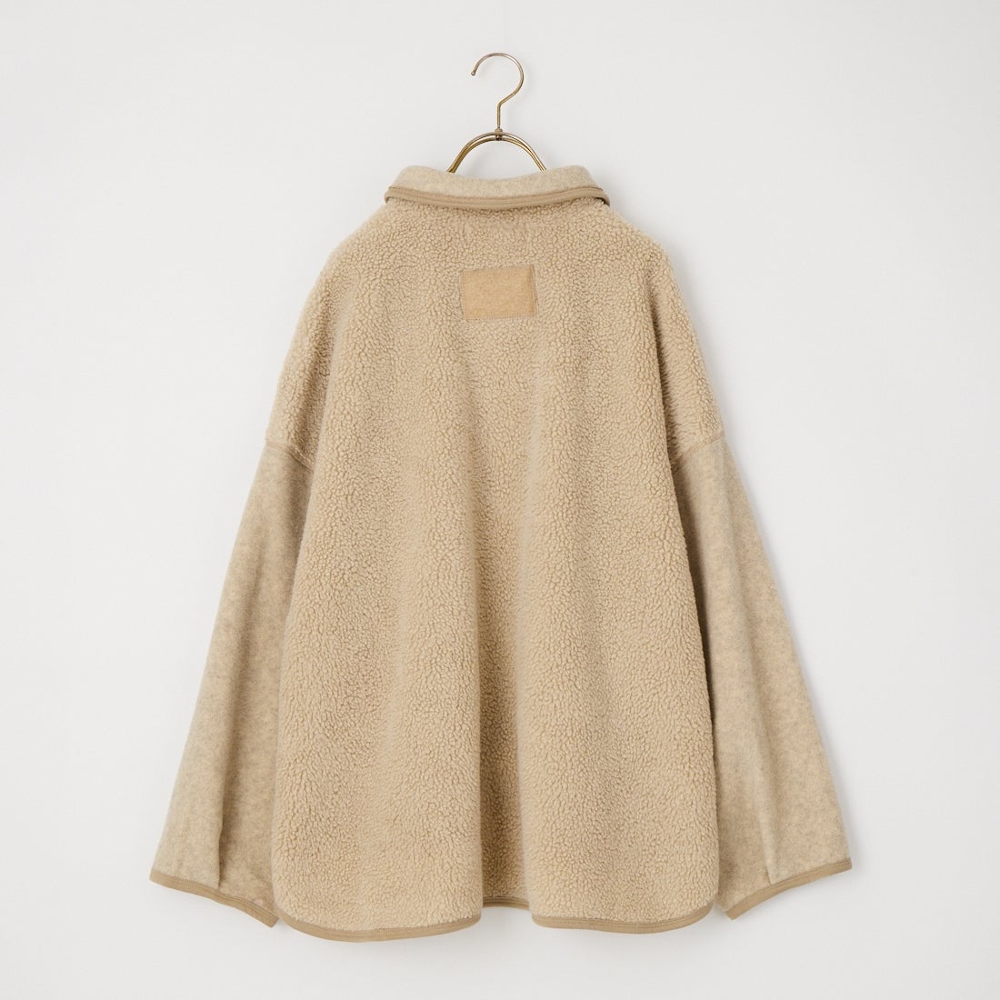 tumugu: [ツムグ] ジェシーボア×フリースジャケット [TC26315] 10 BEIGE