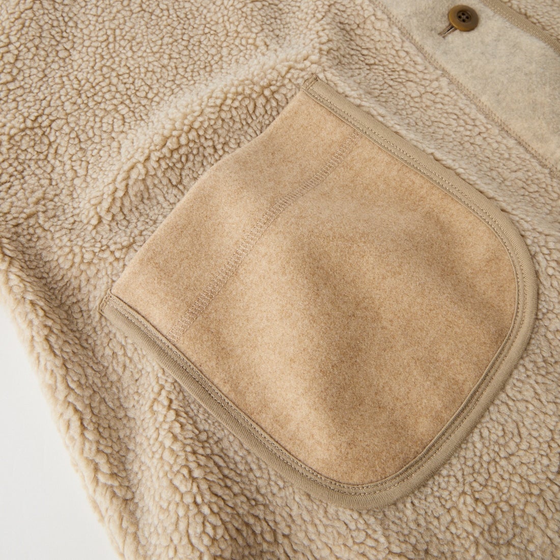 tumugu: [ツムグ] ジェシーボア×フリースジャケット [TC26315] 10 BEIGE