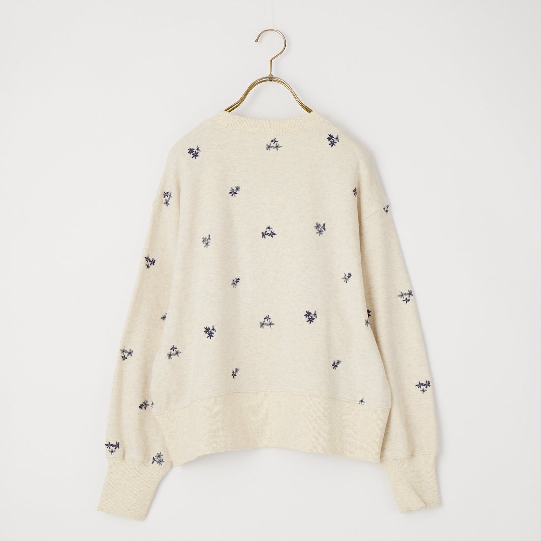 ESTROISLOSE [エストゥロワルーズ] フラワー刺繍裏毛プルオーバー [EC26309] 03 OATMEAL