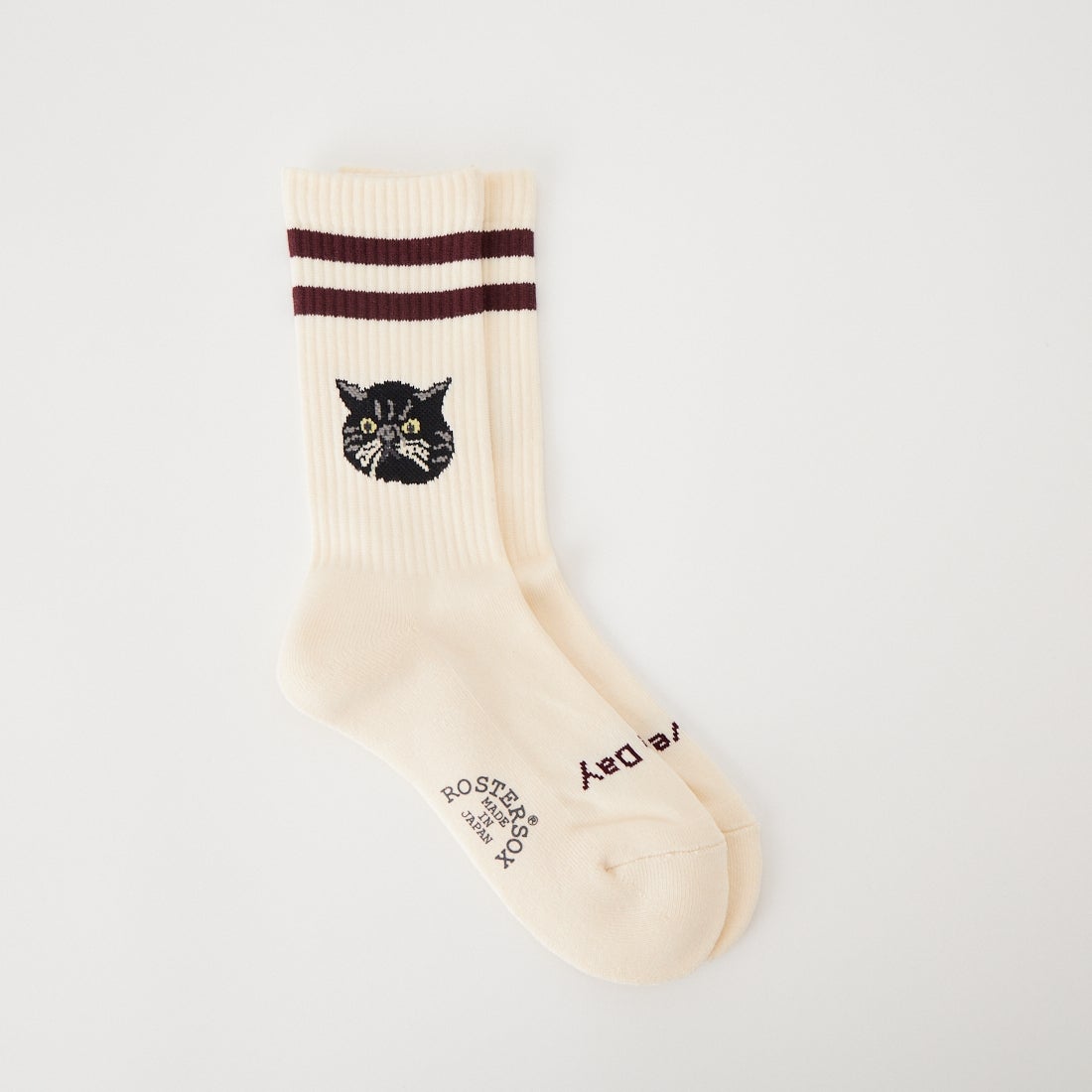 ROSTER SOX [ロスターソックス] CAT ソックス [RS-508] CRM/BURG
