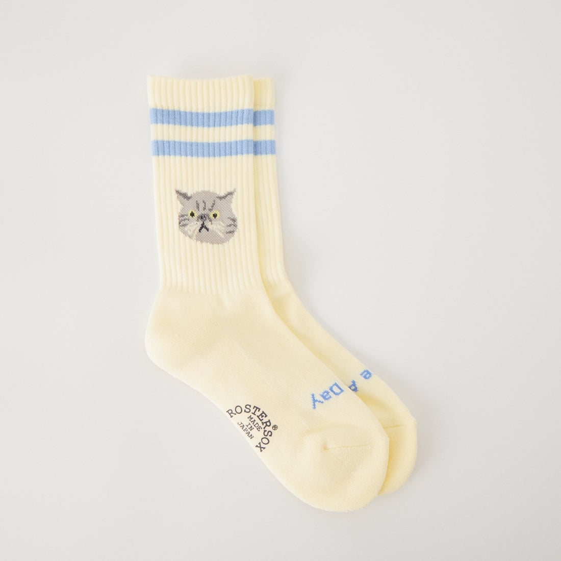 ROSTER SOX [ロスターソックス] CAT ソックス [RS-508] YEL/L.BLUE