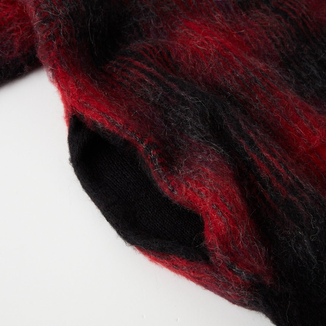 PENDLETON [ペンドルトン] モヘア混シャギーチェックカーディガン [6575-6016] 02 RED/CHR