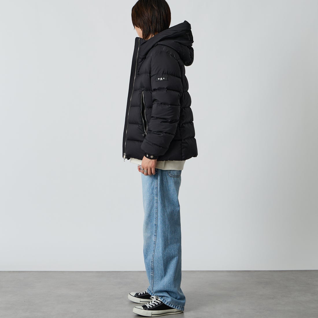TATRAS [タトラス] CIZIO/シツィオ ダウンジャケット [MCKA0017013588] BLACK &&モデル身長：177cm 着用サイズ：3&&