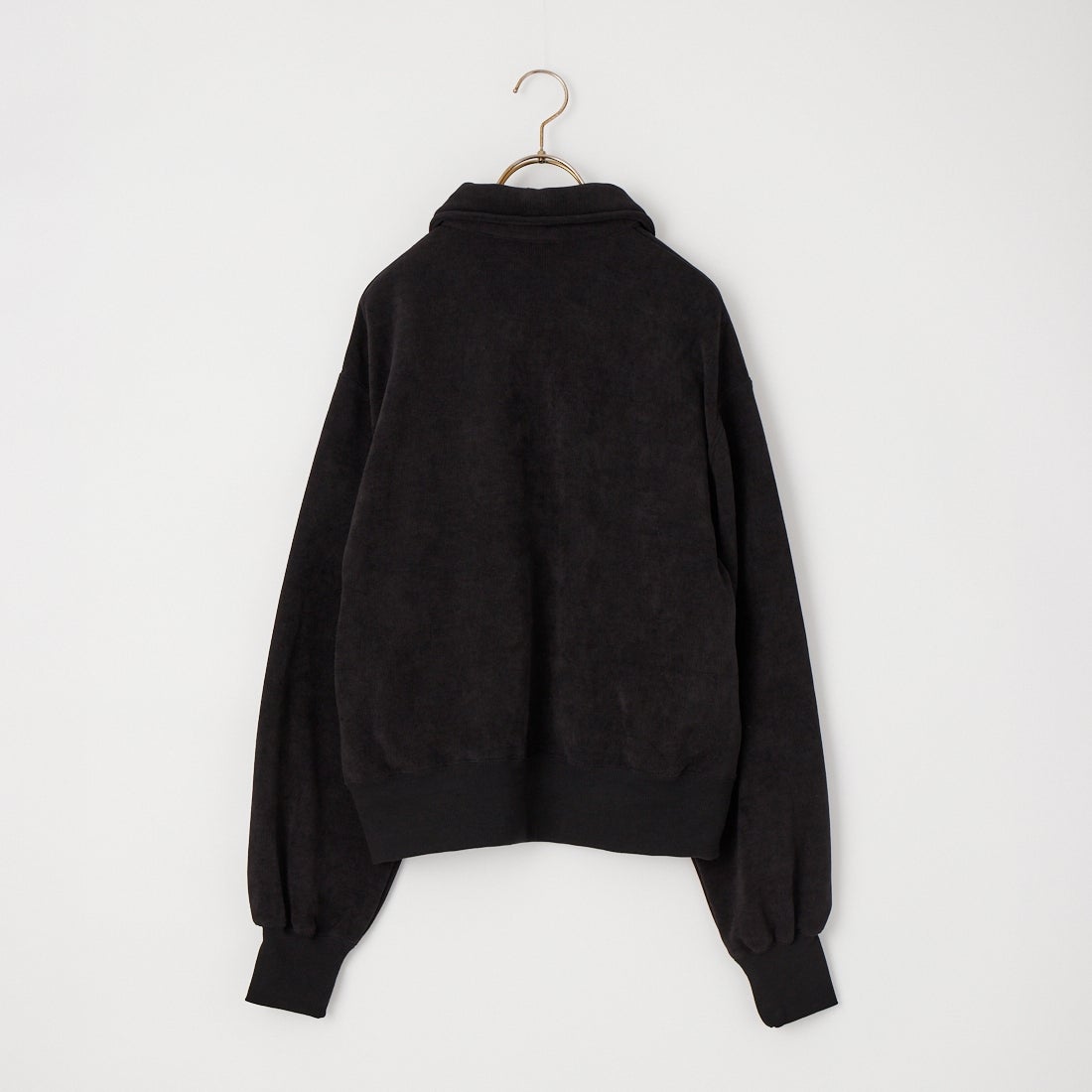 THOUSAND MILE [サウザンド マイル] ニットフリース ハーフジッププルオーバー [TM262KF00342] 09 BLACK