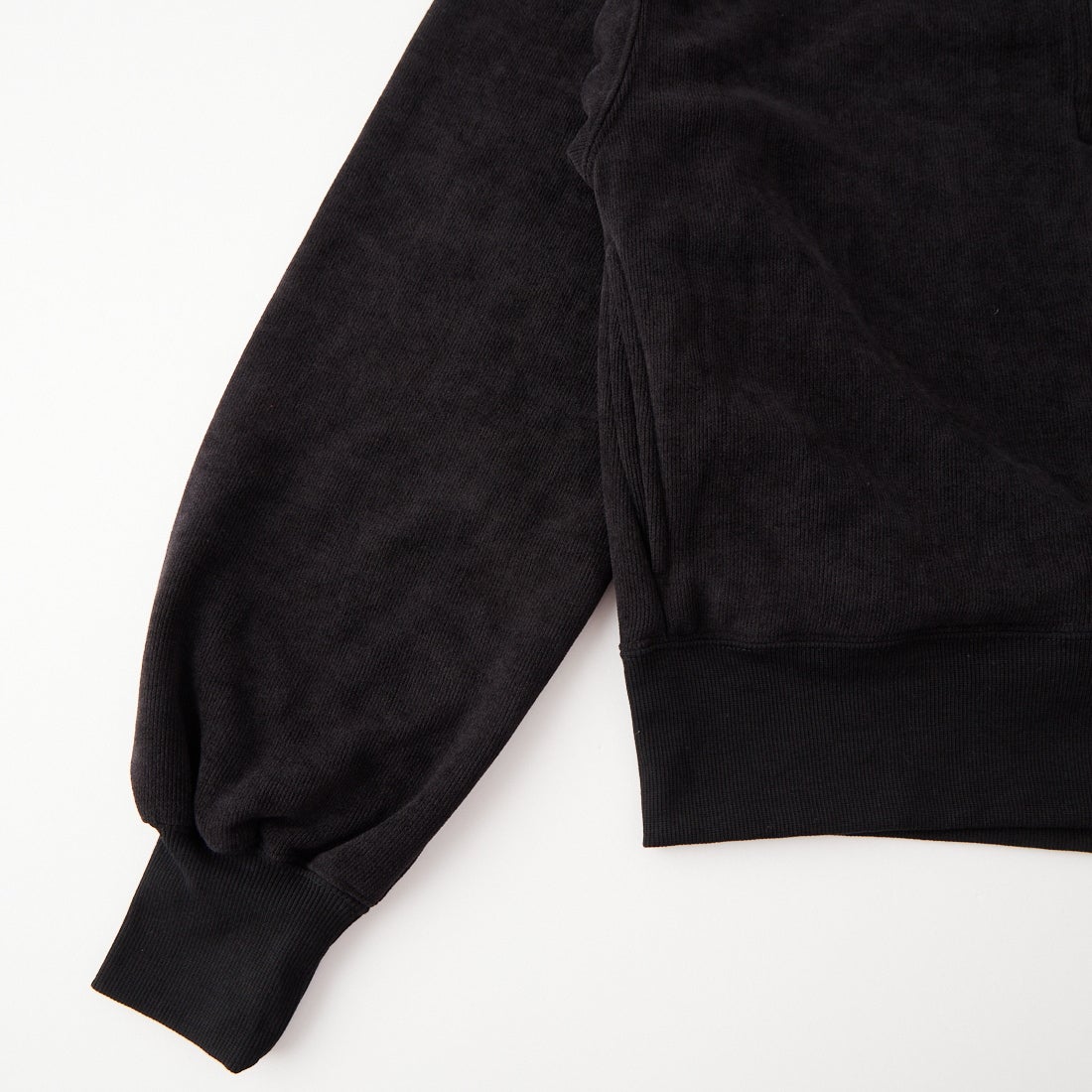 THOUSAND MILE [サウザンド マイル] ニットフリース ハーフジッププルオーバー [TM262KF00342] 09 BLACK