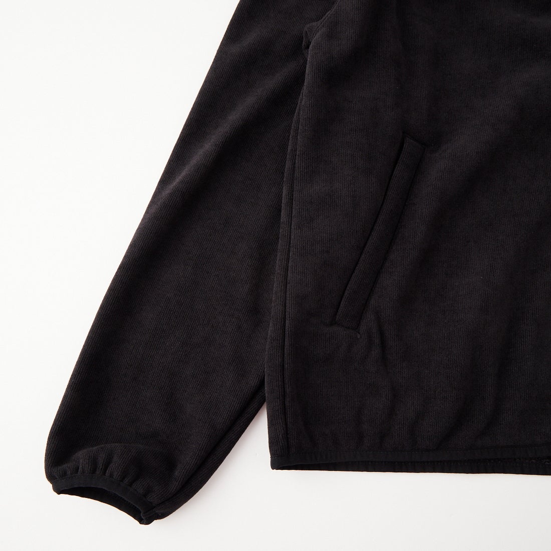 THOUSAND MILE [サウザンド マイル] ニットフリース スタンドカラージャケット [TM262KF00320] 09 BLACK