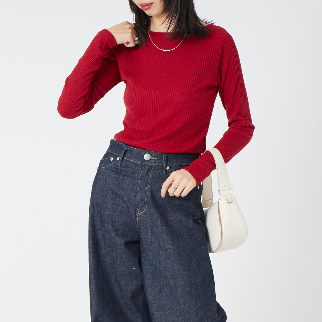 RED&&モデル身長：162cm 着用サイズ：36&&