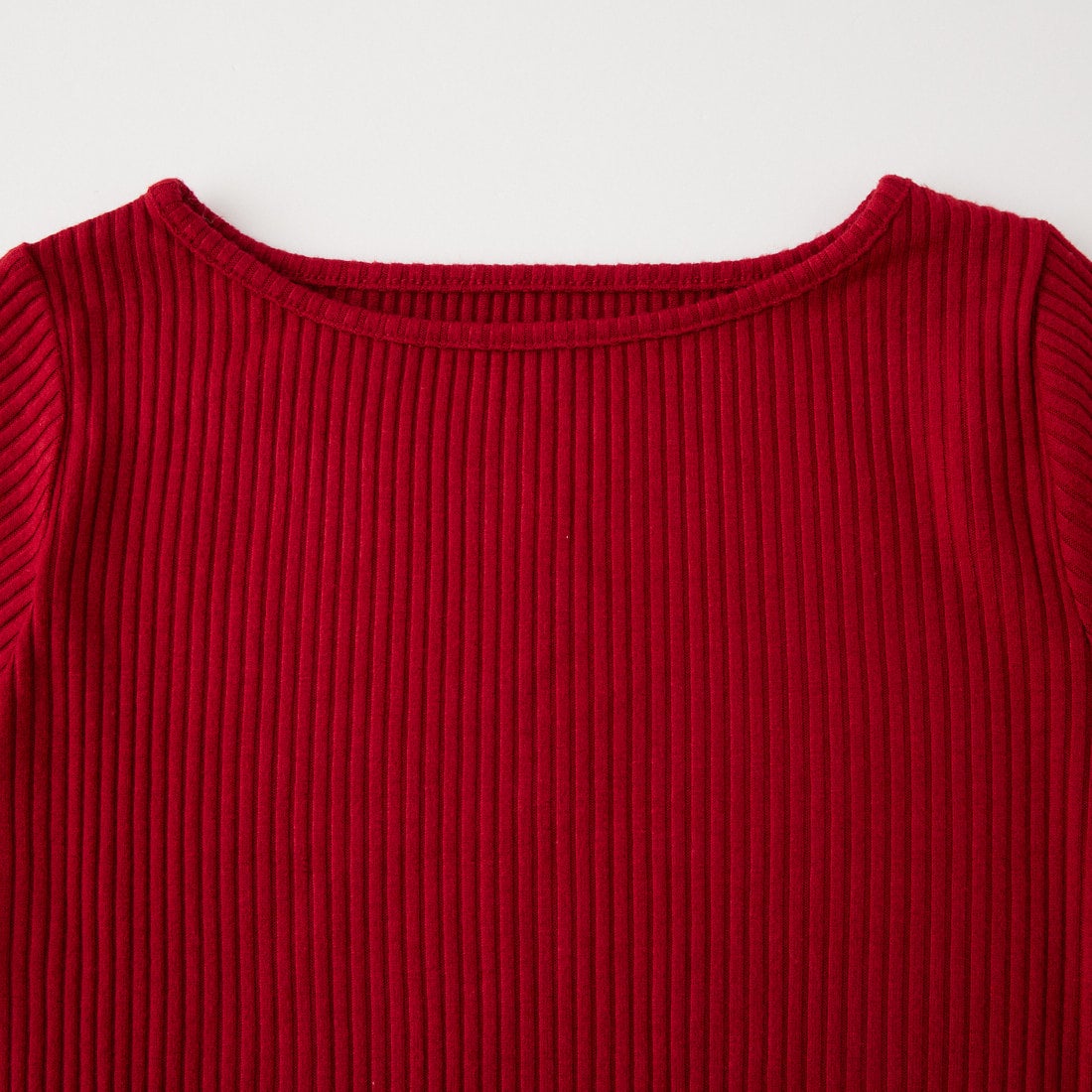Jeans Factory Clothes [ジーンズファクトリークローズ] ウォームリブボートネックTシャツ [JFW-C031] RED