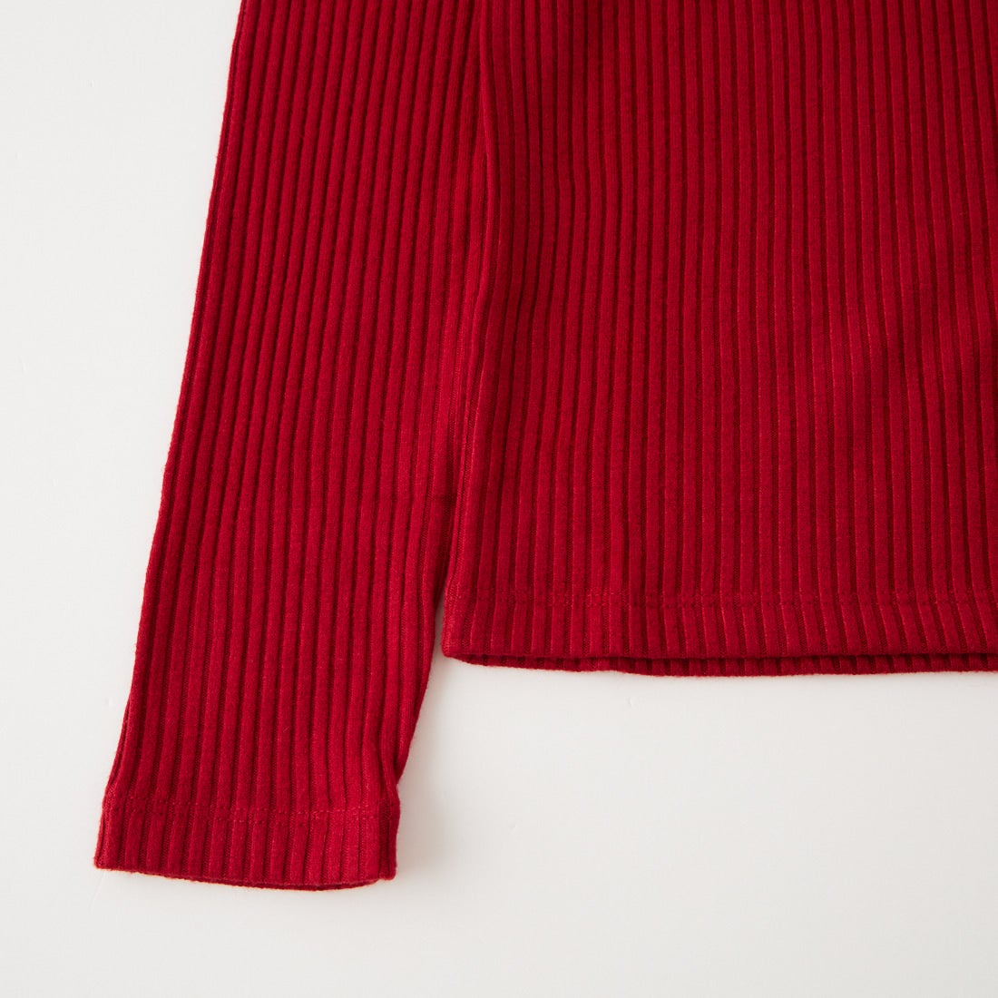 Jeans Factory Clothes [ジーンズファクトリークローズ] ウォームリブボートネックTシャツ [JFW-C031] RED