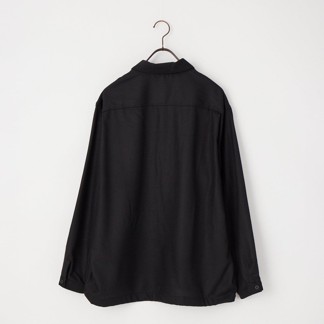 STILL BY HAND [スティルバイハンド] ウールアノラックシャツ [SH06263] BLACK