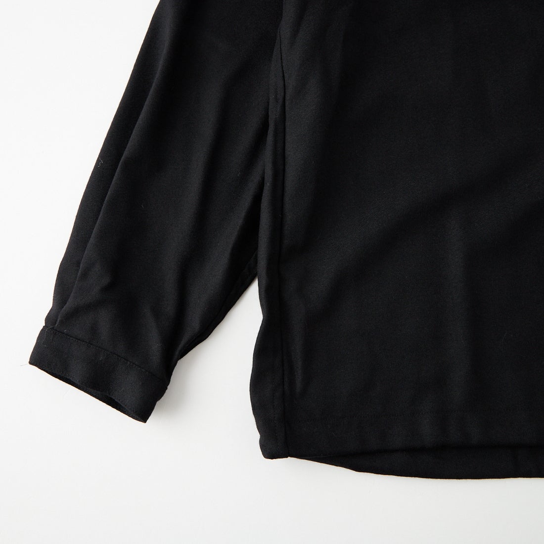 STILL BY HAND [スティルバイハンド] ウールアノラックシャツ [SH06263] BLACK
