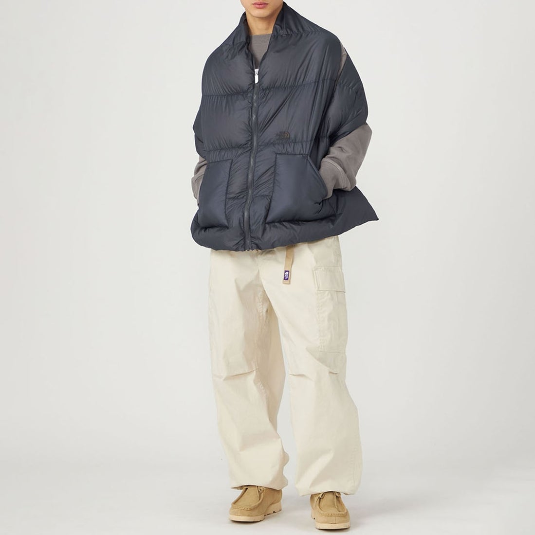 THE NORTH FACE PURPLE LABEL [ザ ノースフェイス パープルレーベル] フィールドダウンケープ [N26FK061] AH ASPHALT