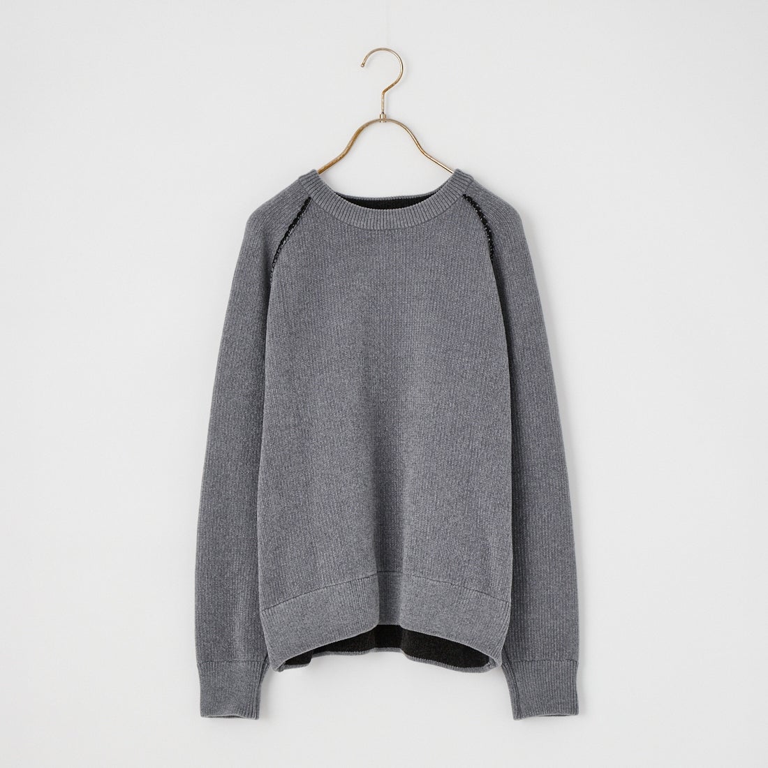 Jf Ready Made [ジェイエフレディメイド] ダブルフェイス リバーシブルモールニット [1230-26775106] BLK/GRY