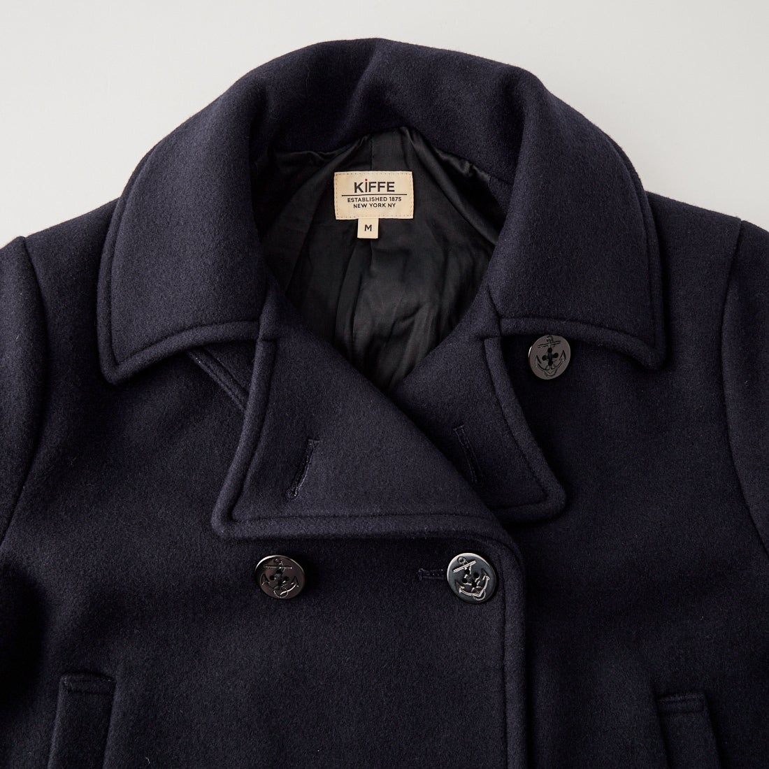 KIFFE [キッフェ] 6ボタンメルトンピーコート [KF262MW00022] 79 NAVY