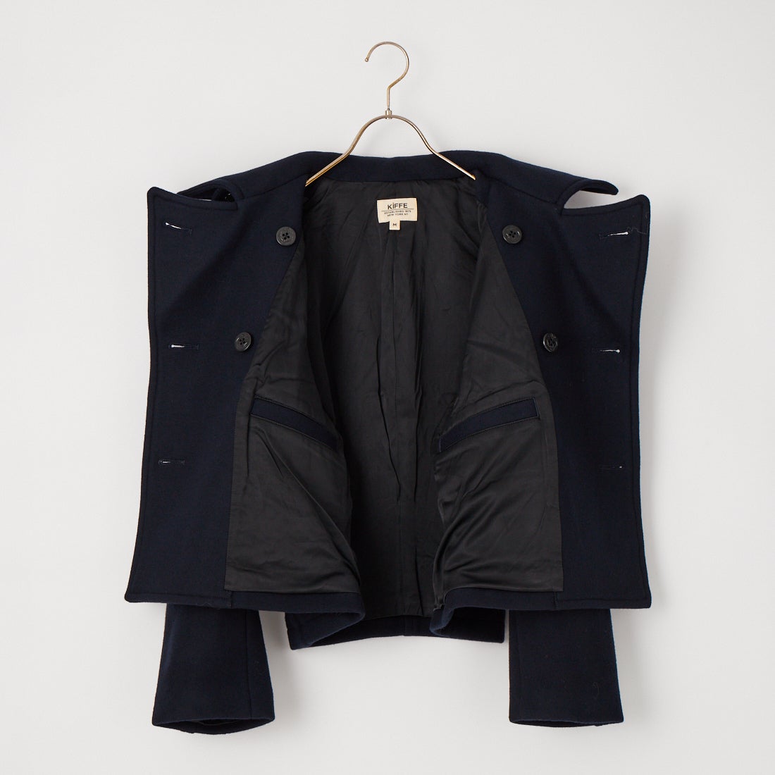 KIFFE [キッフェ] 6ボタンメルトンピーコート [KF262MW00022] 79 NAVY