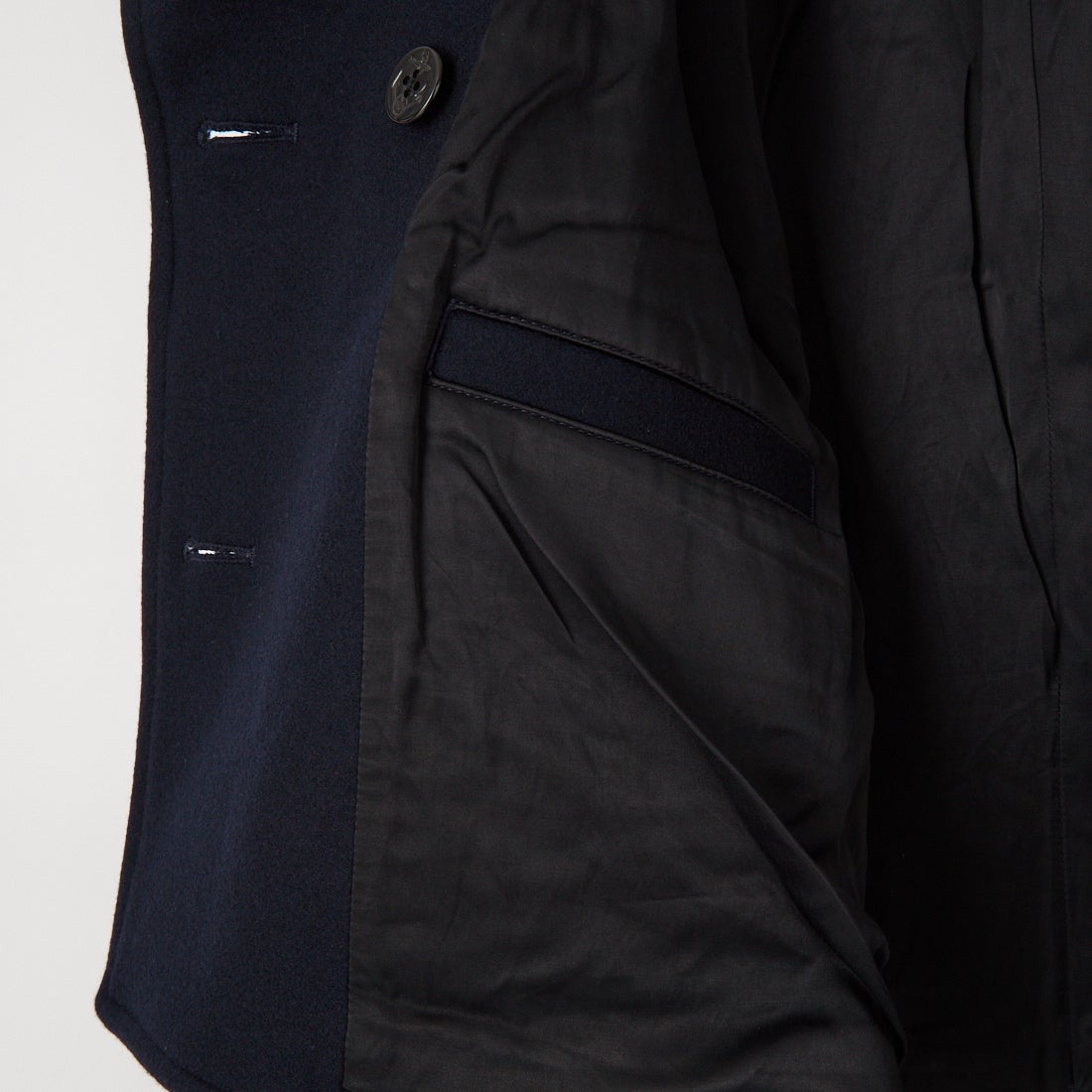 KIFFE [キッフェ] 6ボタンメルトンピーコート [KF262MW00022] 79 NAVY