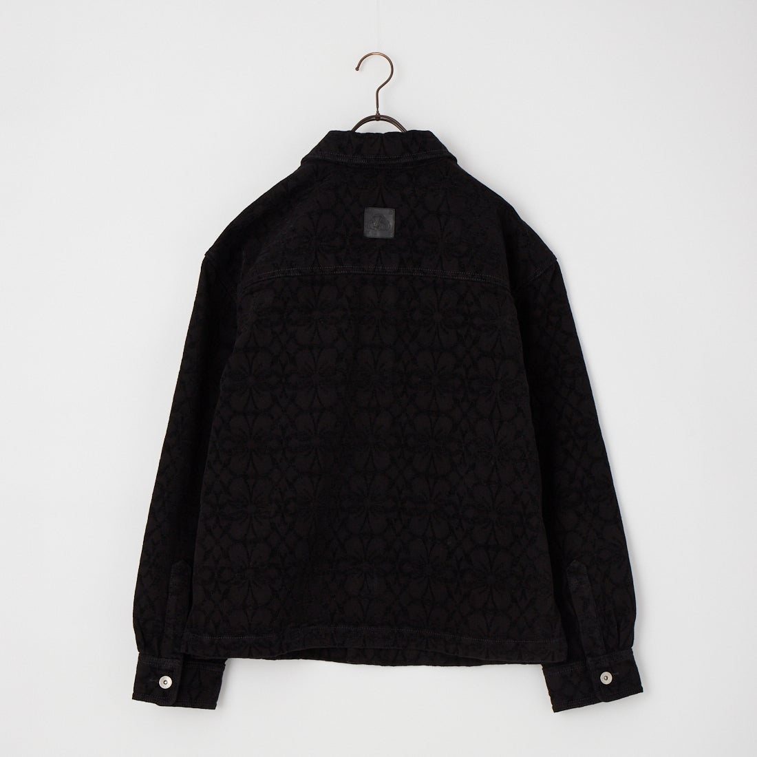 EVISU [エヴィス] ベルベットタッチ 家紋ジャカード シャツジャケット [2EAHTM6JK1050] BLACK