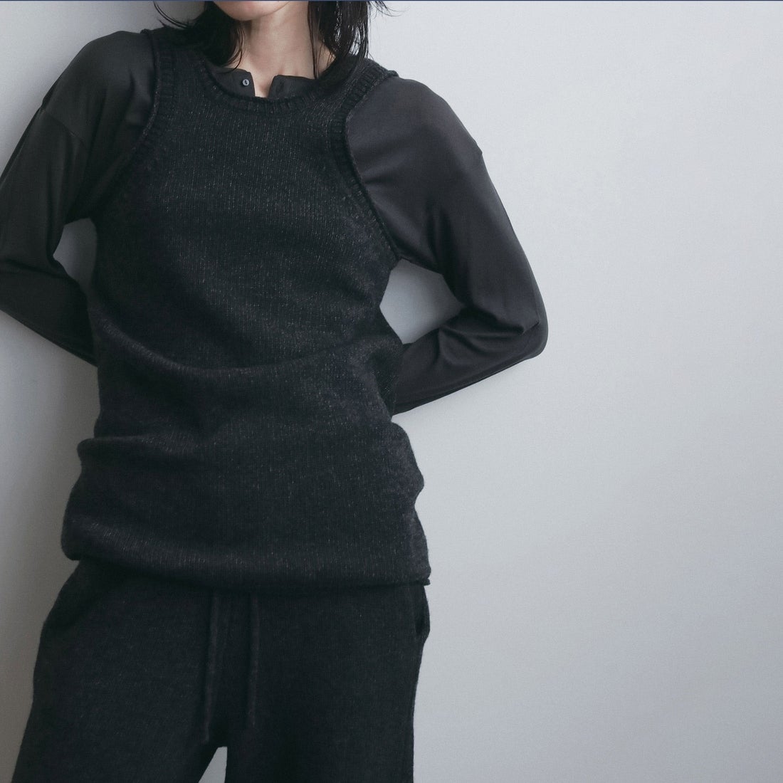 anuke [アンヌーク] ニットロングタンクトップ [62620507] C/GRY
