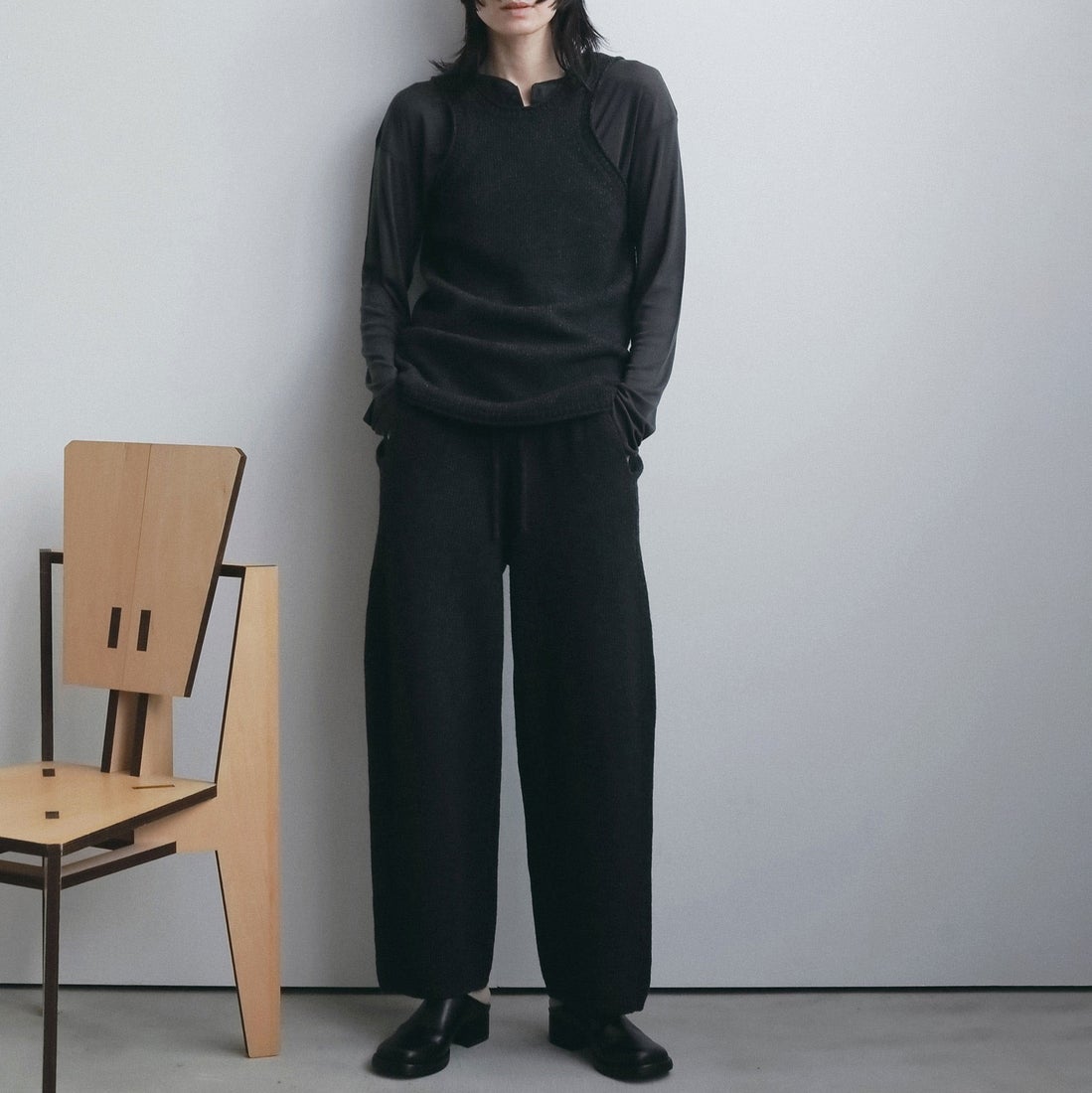 anuke [アンヌーク] ニットロングタンクトップ [62620507] C/GRY