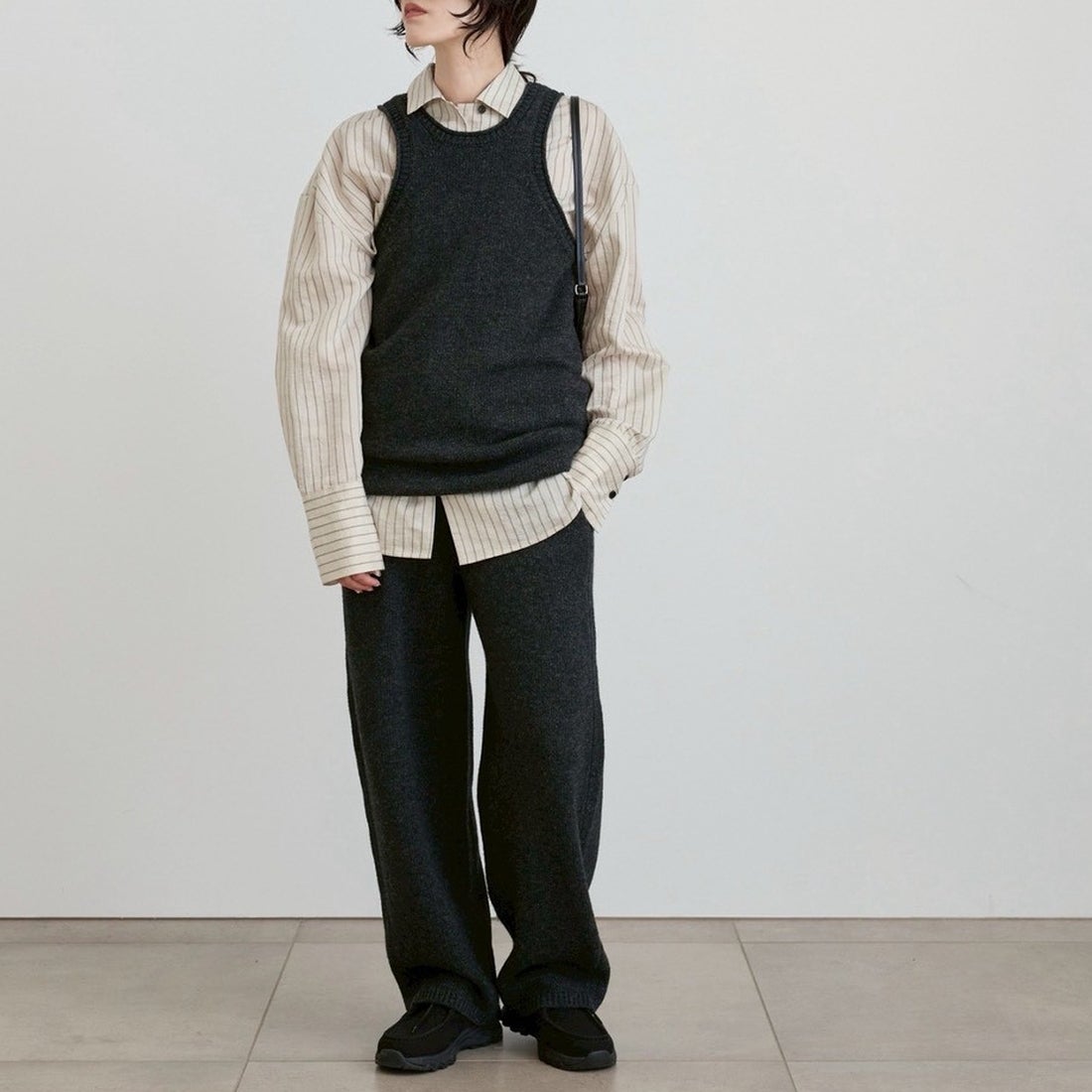 anuke [アンヌーク] ニットロングタンクトップ [62620507] C/GRY