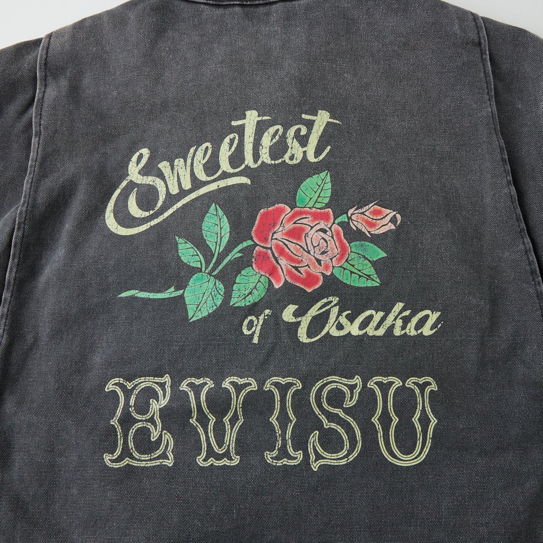 EVISU [エヴィス] カモメ ダメージ加工 ジップジャケット [2EAEJM6JK6024] NAVY