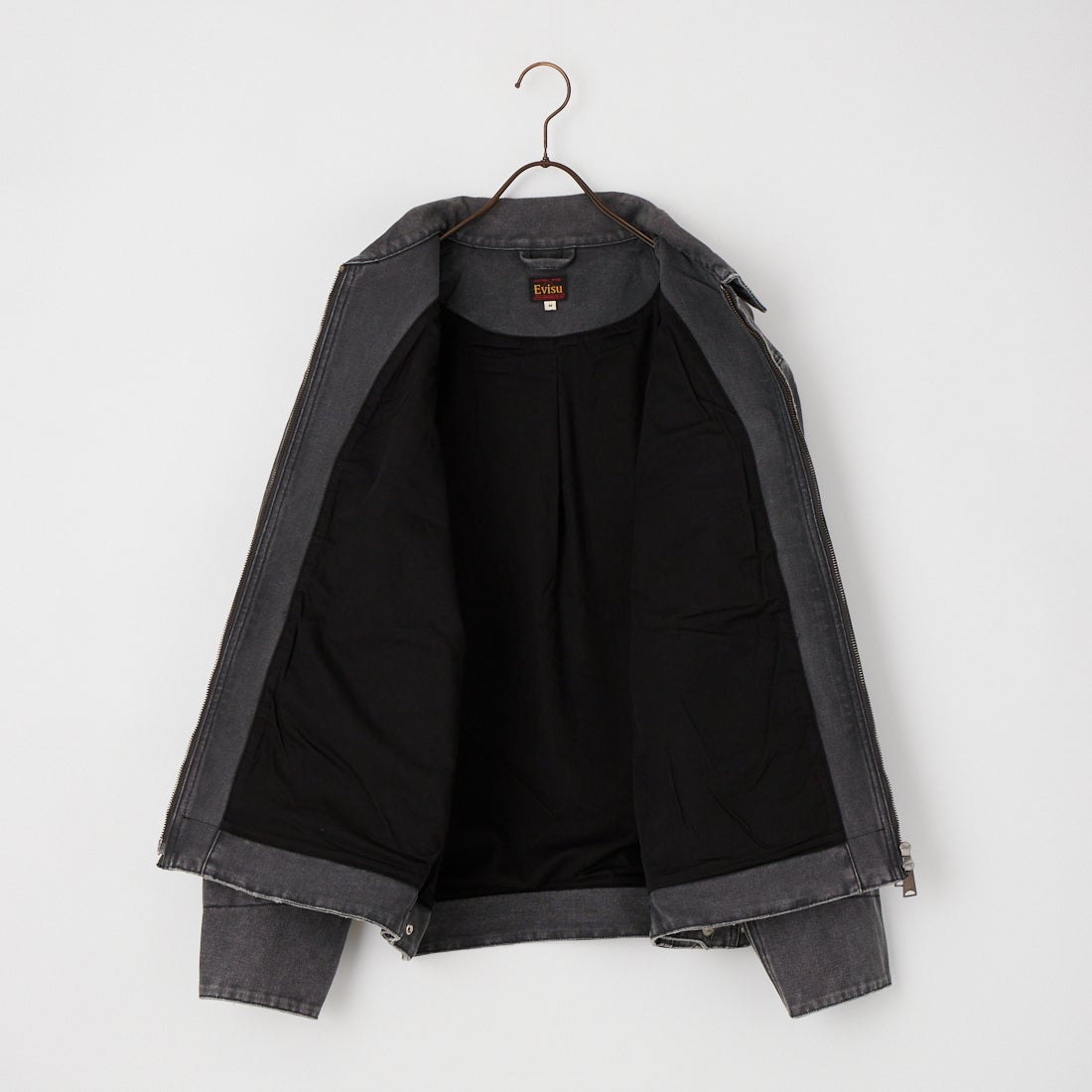 EVISU [エヴィス] カモメ ダメージ加工 ジップジャケット [2EAEJM6JK6024] NAVY