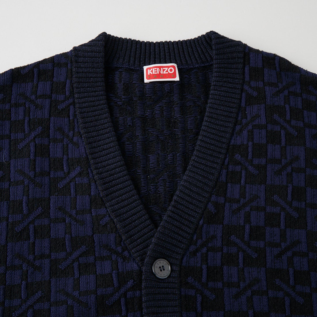 KENZO [ケンゾー] KENZOGRAM カーディガン [FG65CA8073ER] 79 BLUE BL