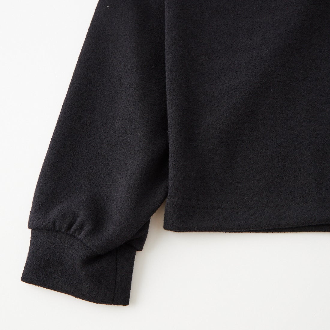 CALEE [キャリー] ブークレーロングスリーブカットソー [CL-26AWCS003] BLACK