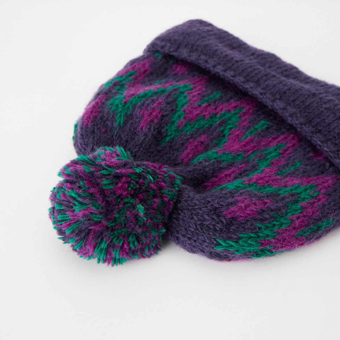 ILL ONE EIGHTY [イル ワンエイティ] ハンドニットキャップ [ILL262-44] PURPLE