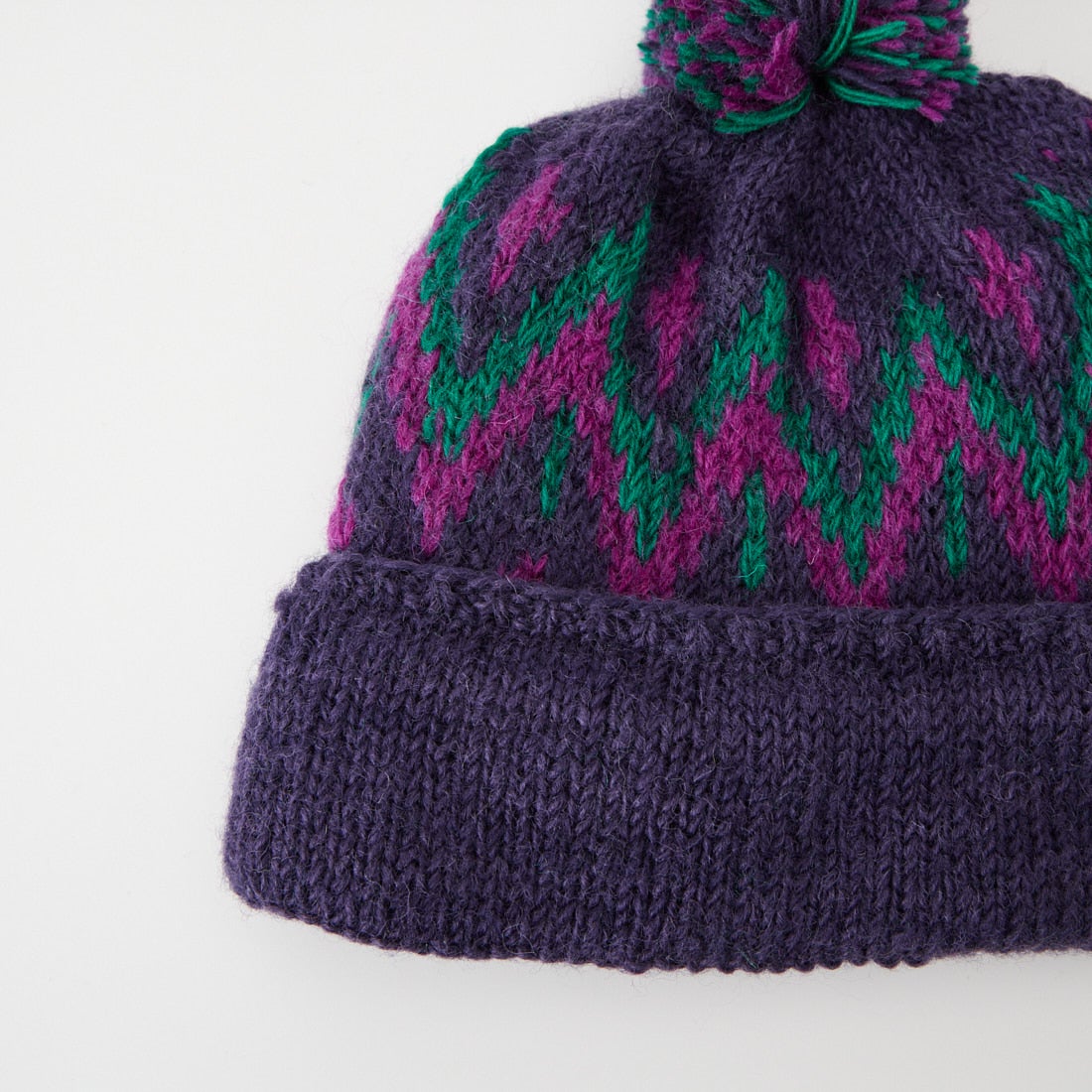 ILL ONE EIGHTY [イル ワンエイティ] ハンドニットキャップ [ILL262-44] PURPLE