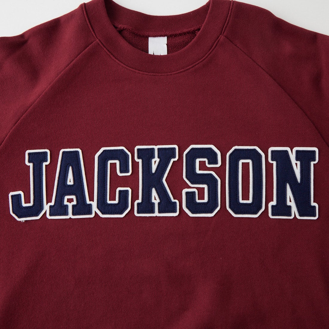 JACKSON MATISSE [ジャクソンマティス] JACKSON フェルトレタースウェット [JM26AW027] BURGUNDY