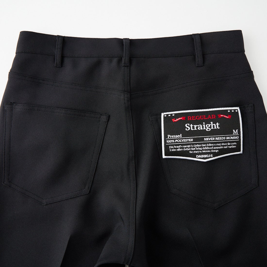 DAIRIKU [ダイリク] ストレートセンタープレスパンツ [DA-R-PP1] BLACK