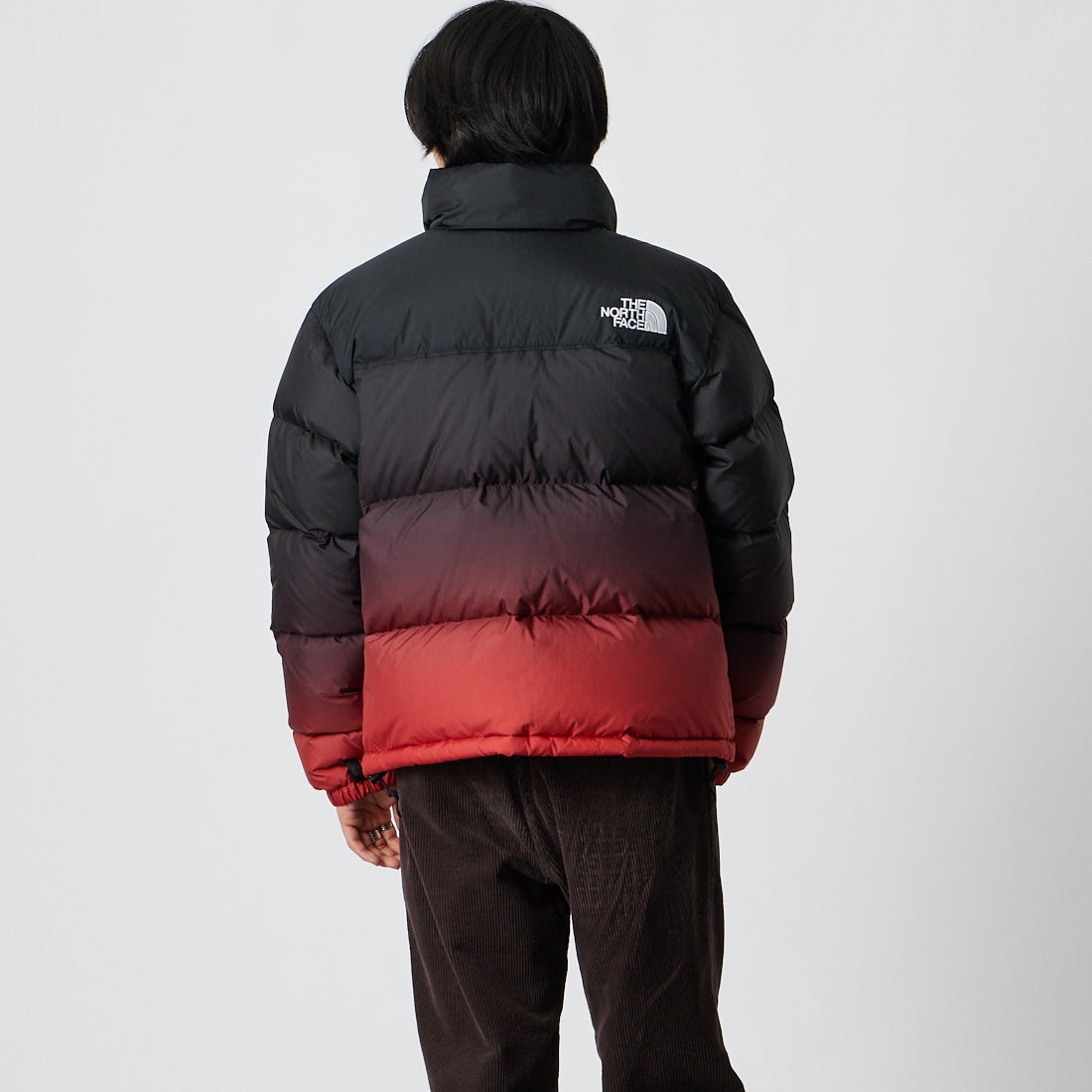 THE NORTH FACE [ザ ノースフェイス] ノベルティヌプシジャケット [ND92650] GR &&モデル身長：177cm 着用サイズ：M&&