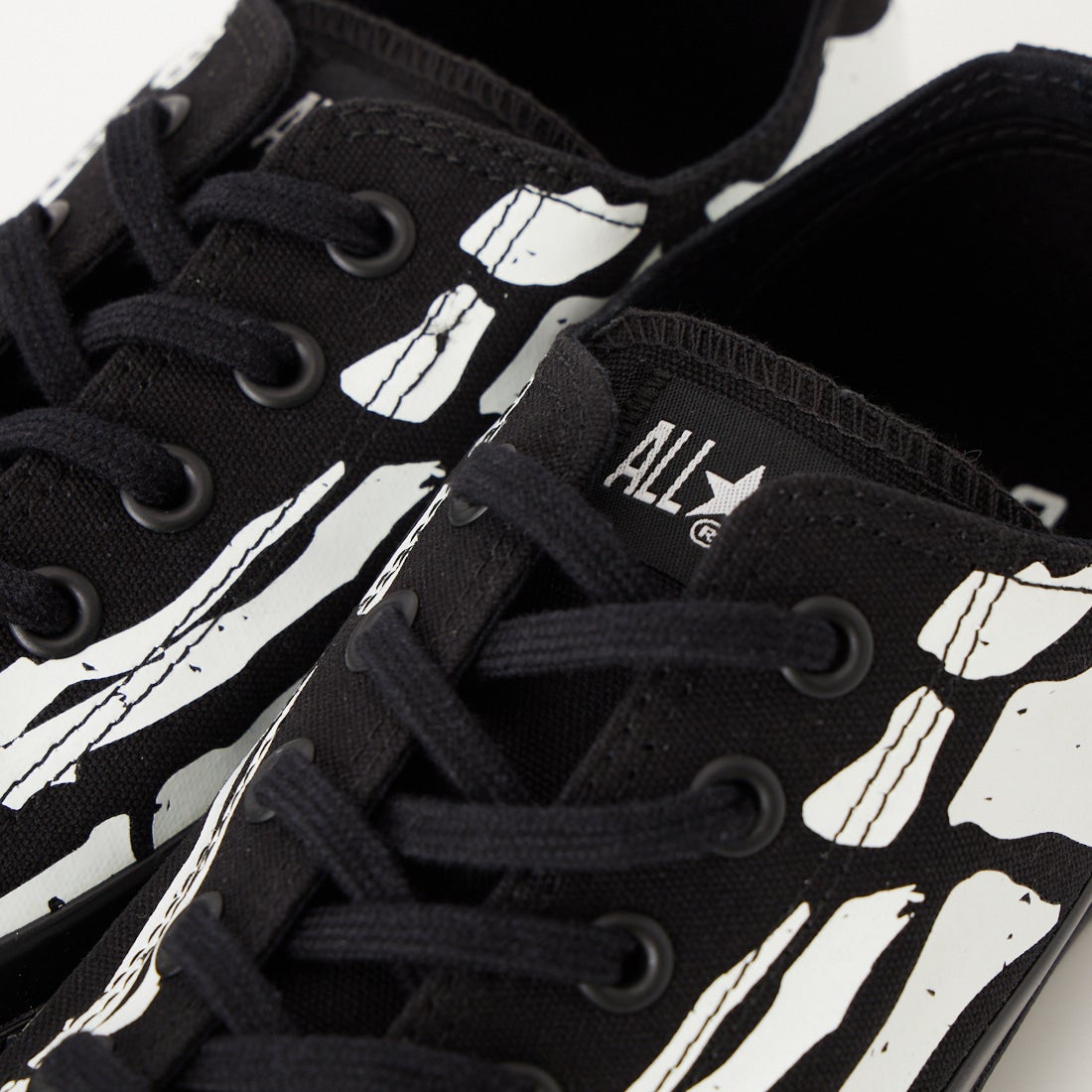 CONVERSE [コンバース] オールスター エイジド ボーンプリント OX [AS-AGED-BONEPRINT-OX] ﾌﾞﾗｯｸ