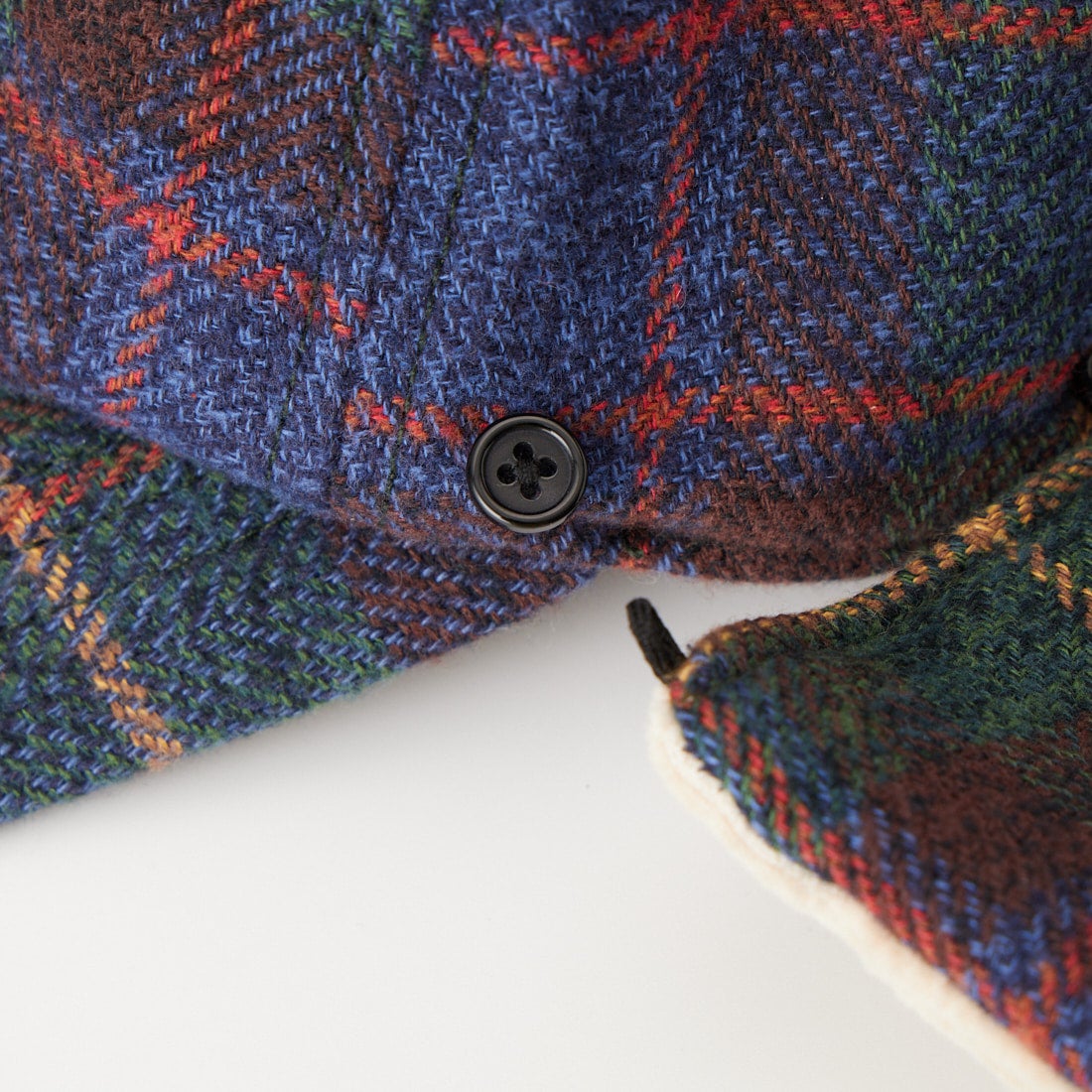 L.L.BEAN [エルエルビーン] ツイードデタッチャブルフラップキャップ [264079603] 71 NAVY