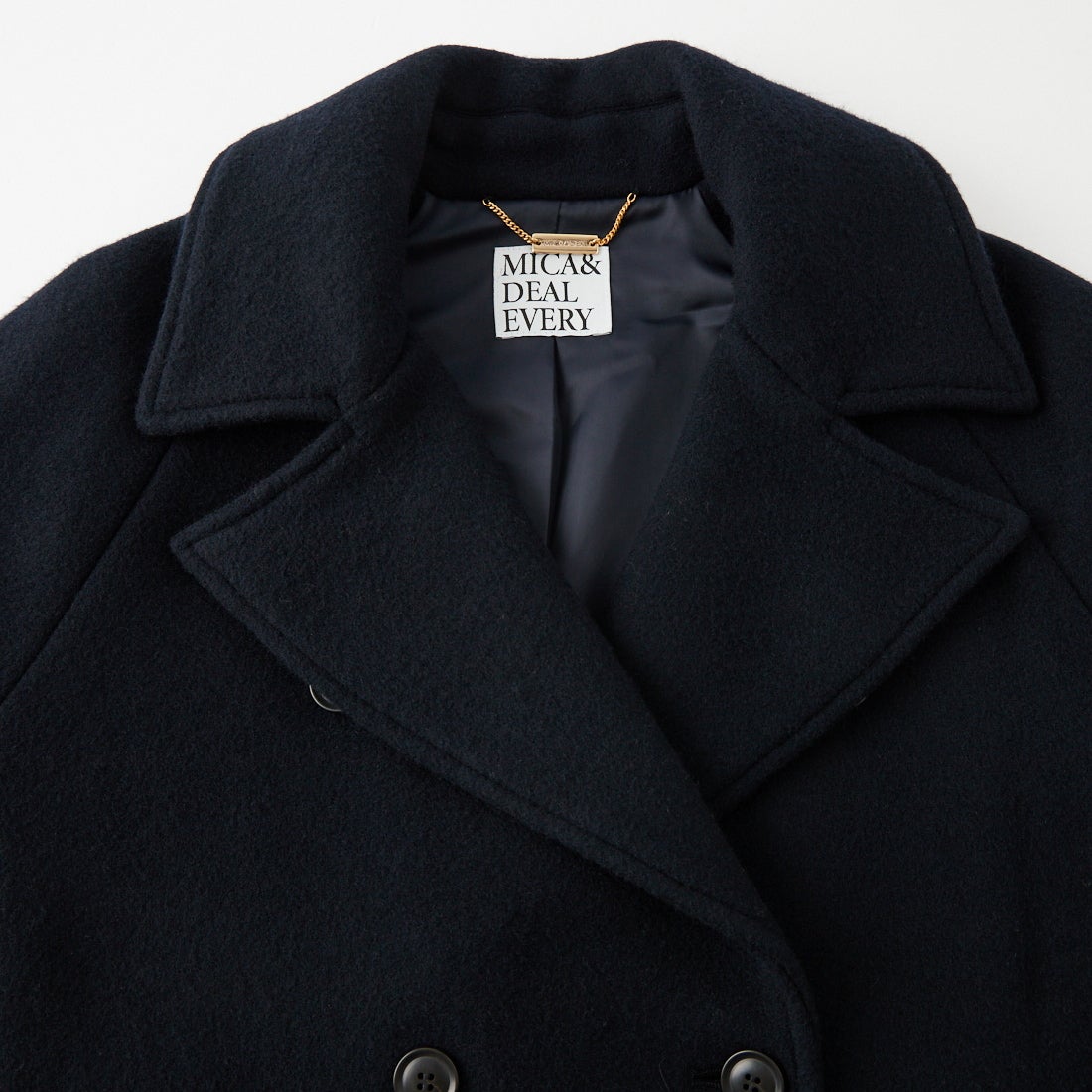 MICA&DEAL [マイカアンドディール] ラグランウールPコート [0126407336] D/NAVY
