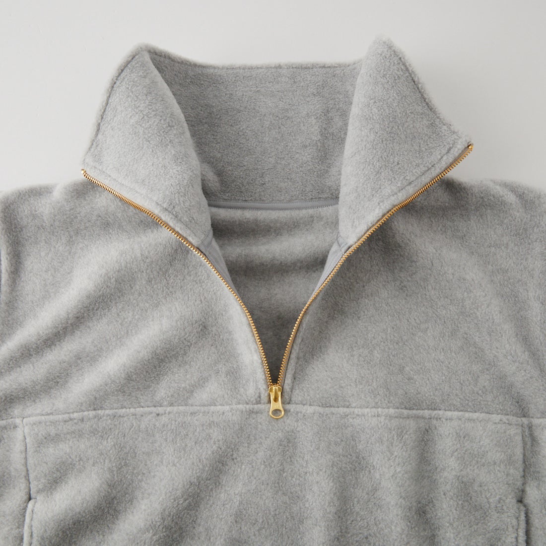 MICA&DEAL [マイカアンドディール] フリースジッププルオーバー [0126409304] GRAY