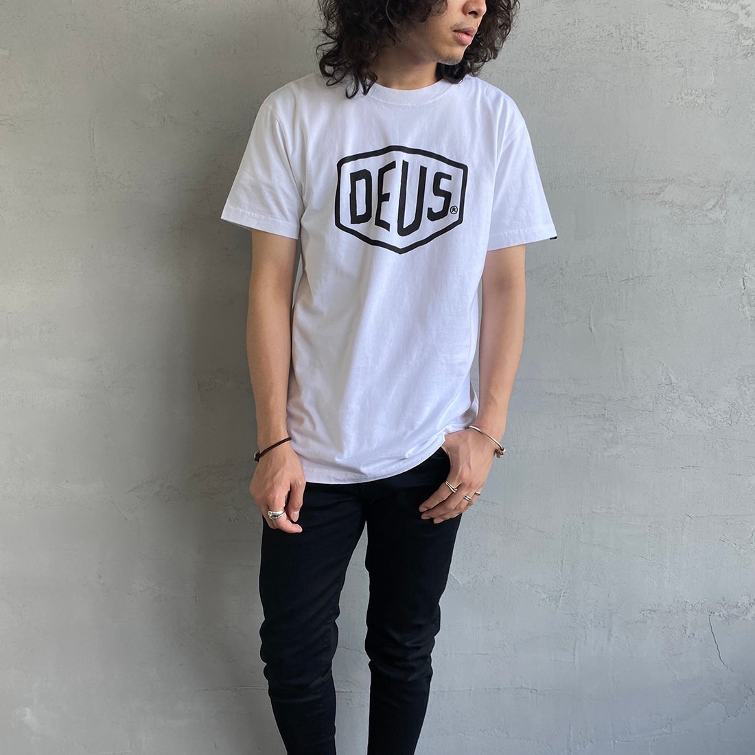 WHITE&&モデル身長：173cm 着用サイズ：S&&